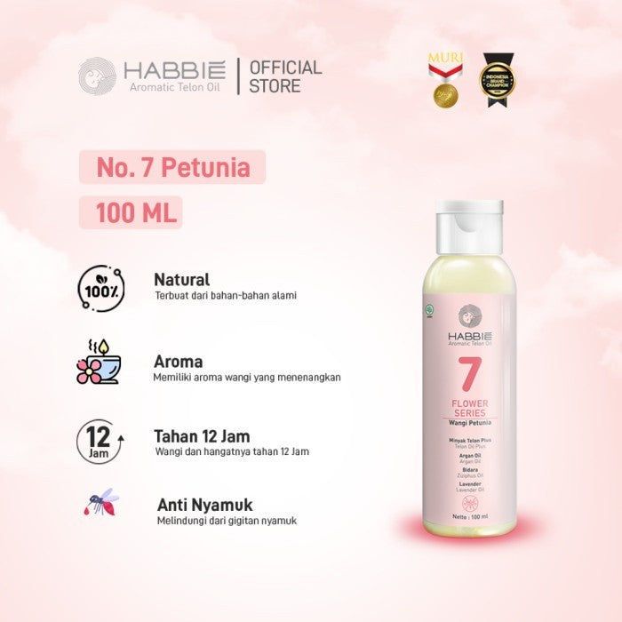 Habbie Aromatic Minyak Telon Oil Flower Series 100ml