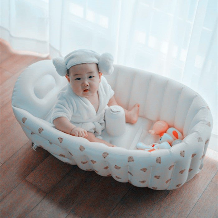 Kuma Portable Baby Bath Tub Bathtub Kolam Mandi Anak Tiup Bear YT021