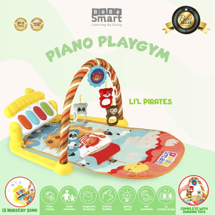 Bebe Smart Bebesmart Piano Playgym Alas Bermain Anak
