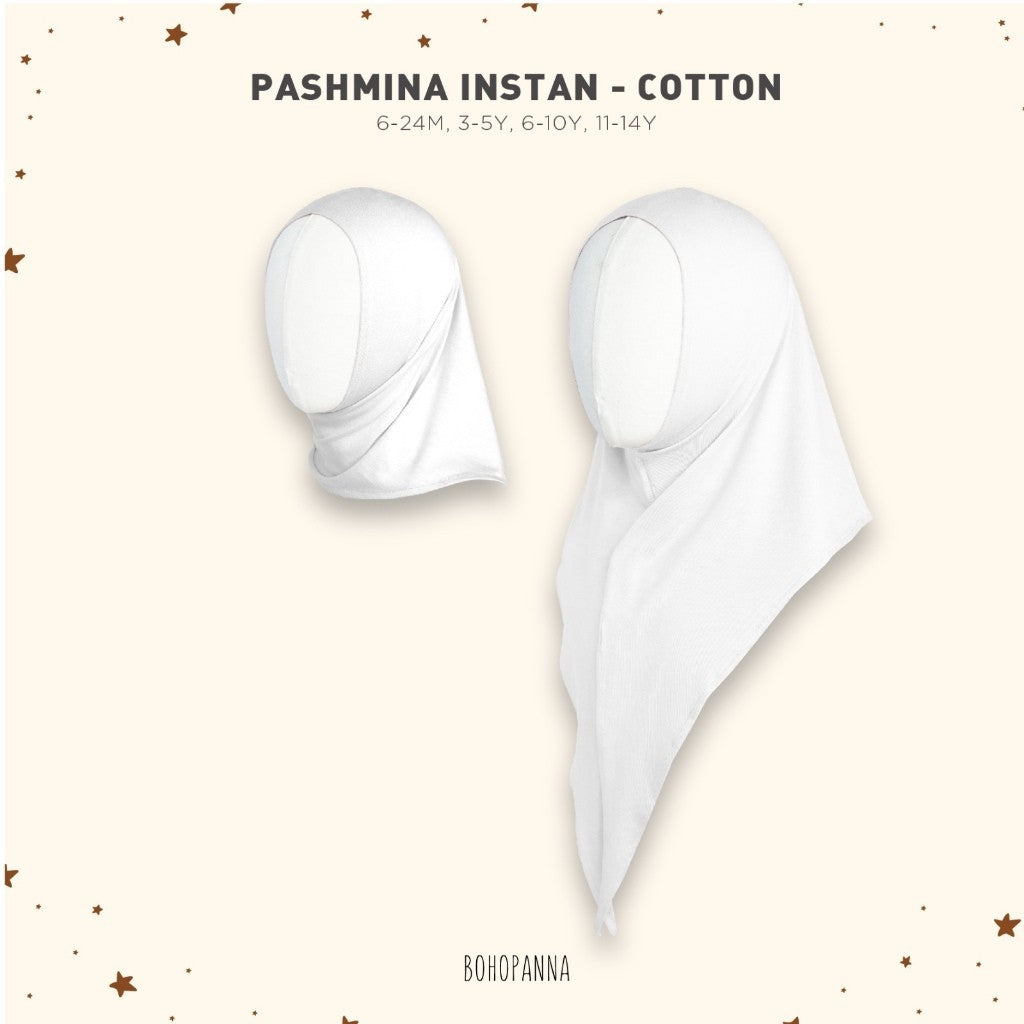 BOHOPANNA 2535 Raya 2025 - PASHMINA - Pashmina Instan - Hijab Anak Perempuan