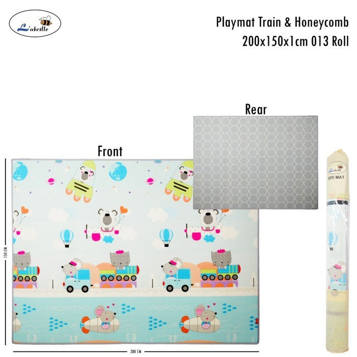Labeille Playmat Baby Lebar Tebal Karpet Matras Bayi - 200x150x1