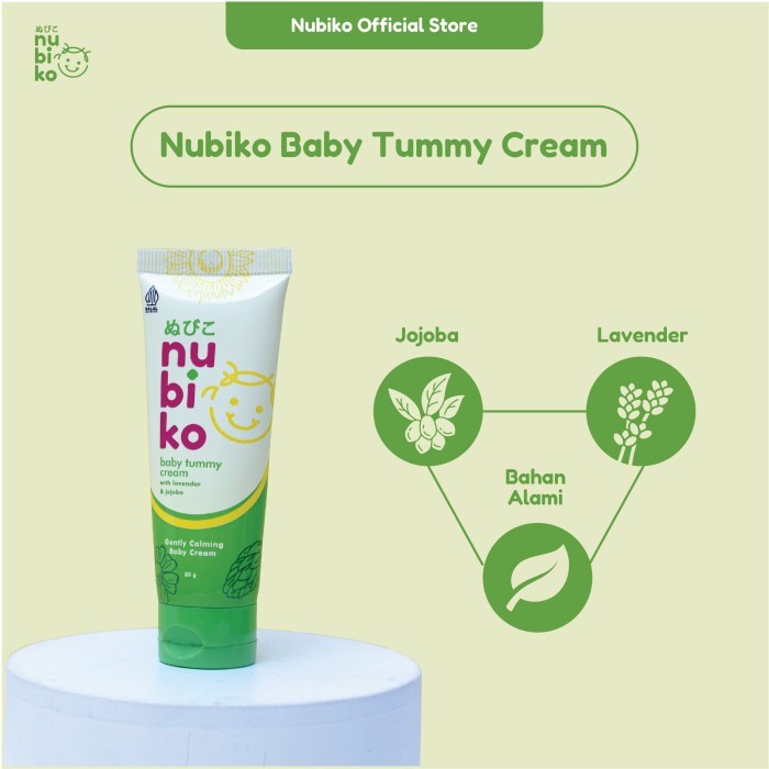 NUBIKO Baby Tummy Cream | with Lavender & jojoba | Cream Pelembab