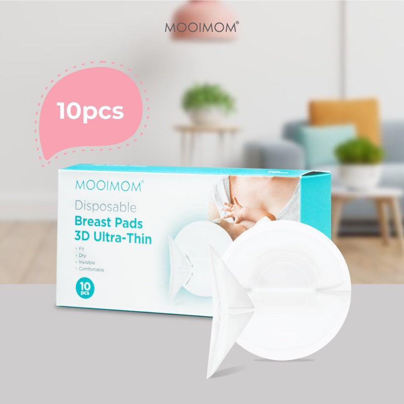 MOOIMOM Disposable Breast Pad 3D Ultra-Thin 10pcs - Penyerap ASI Sekali Pakai