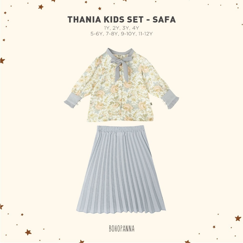 BOHOPANNA - RAYA COLLECTION 2025 - THANIA KIDS DRESS - Setelan Bayi Perempuan - Baju Muslim - Baju Raya