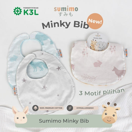 Sumimo Minky Bib Celemek Bayi Bubble