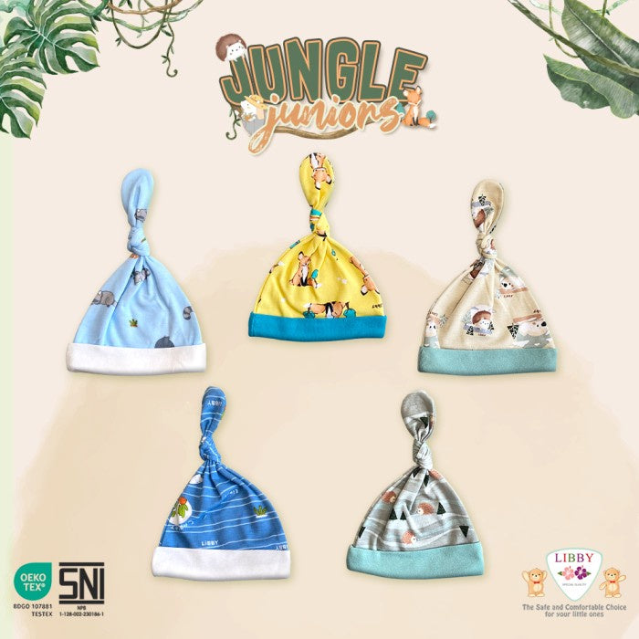 LIBBY Topi Newborn Motif Jungle Juniors (1 pcs)