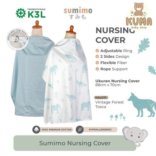 Sumimo Nursing Cover Penutup Menyusui Katun