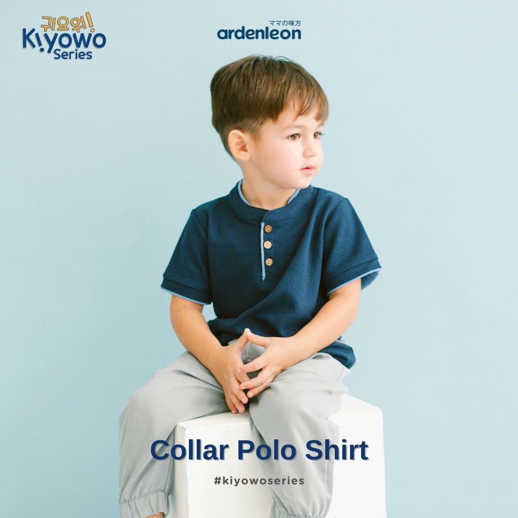 ARDENLEON Atasan Kemeja Polo Anak Laki Laki Boy Collar Polo Shirt