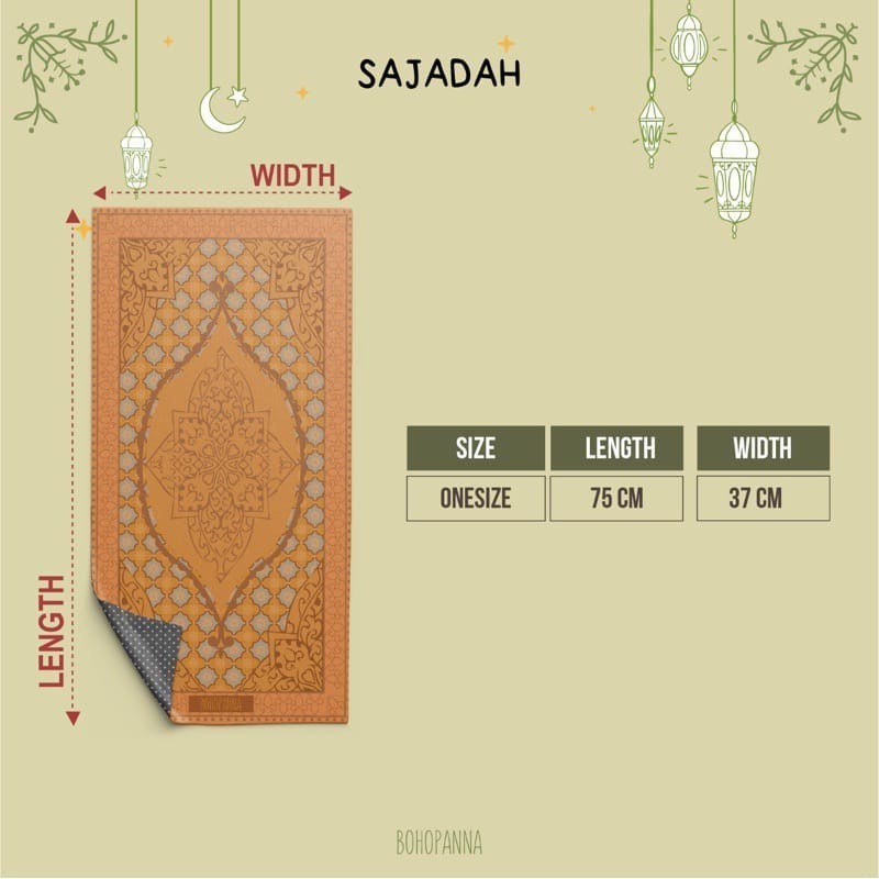 BOHOPANNA - RAYA COLLECTION 2025 - SAJADAH - Perlengkapan Sholat - Muslim - Perlengkapan Lebaran