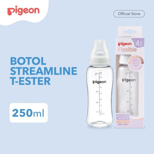 PIGEON Botol T-Ester Streamline 250ml with S-type Nipple Slim Neck