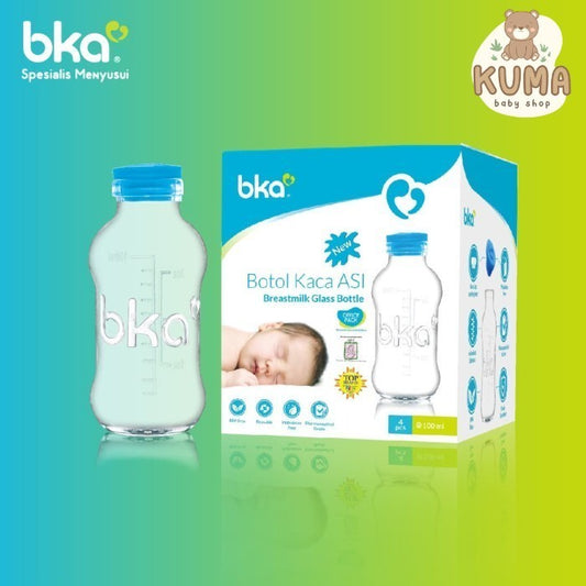 BKA Botol Kaca ASI Botol Susu ASI BKA 100 ml isi 4pcs