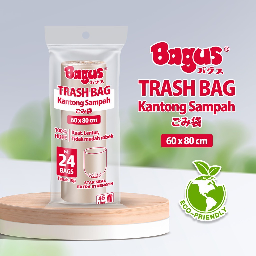 Kantong Sampah Bagus Trash Bag Roll 60 x 80 cm 24's - 46 L