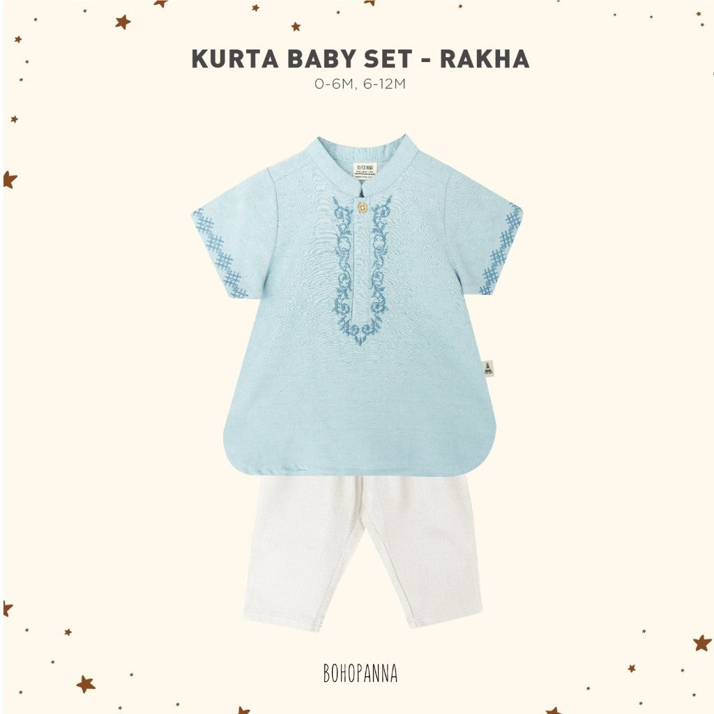 BOHOPANNA - RAYA COLLECTION 2025 - KURTA BABY SET - Setelan Baju Bayi - Baju Muslim - Baju Raya