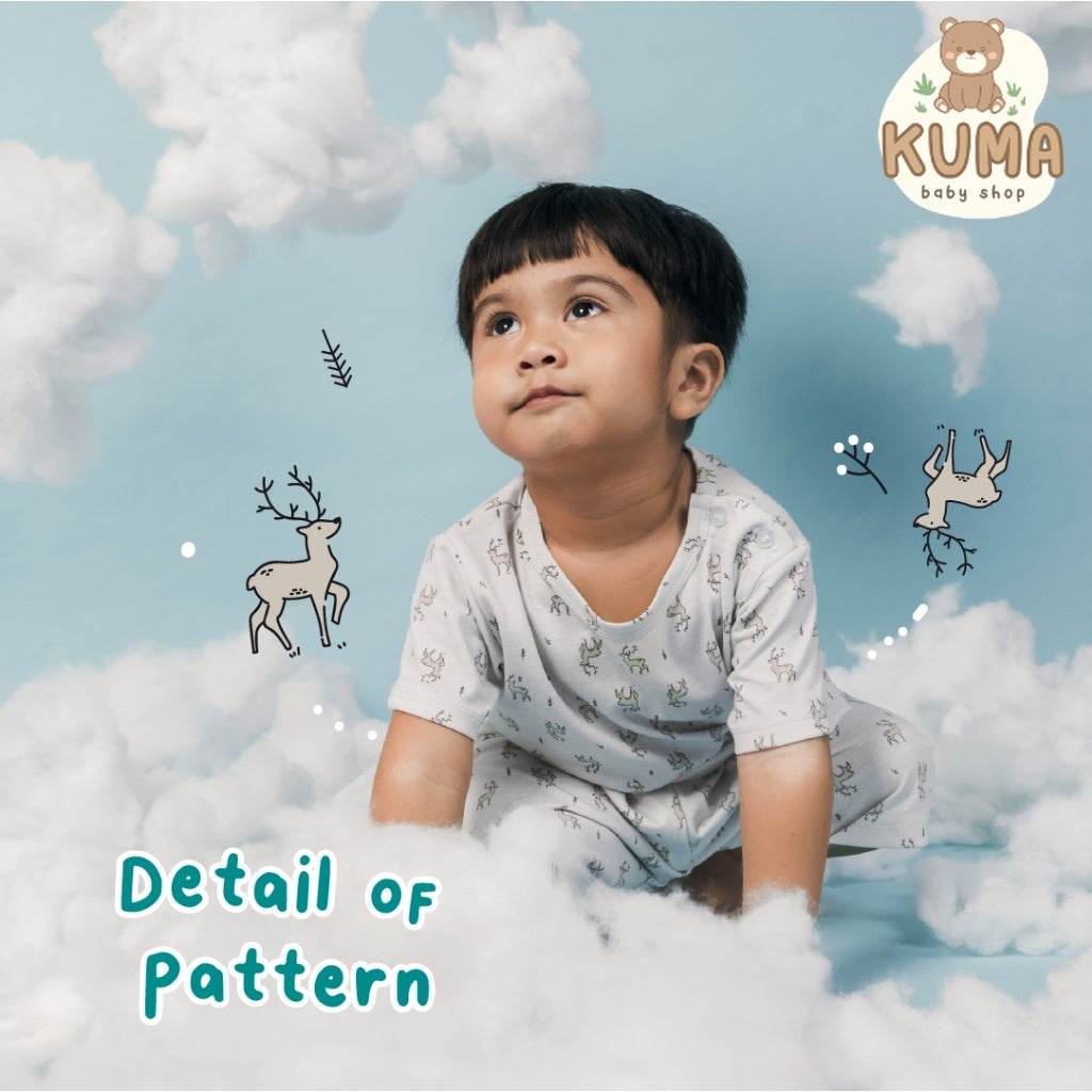 Little Palmerhaus - Little Wear Shoulder Button Short Set 20.0 (Setelan Anak)