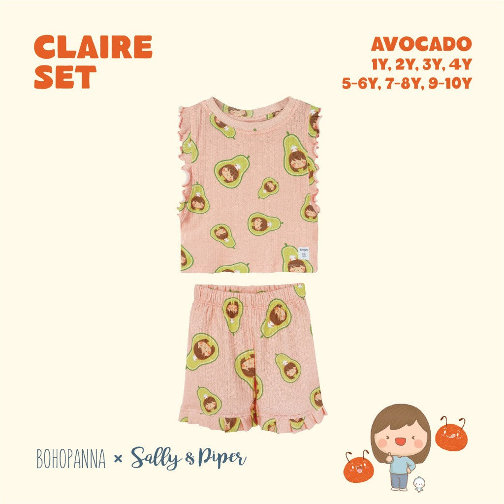 BOHOPANNA - BOHOPANNA X SALLY & PIPER - CLAIRE SET - Setelan Anak