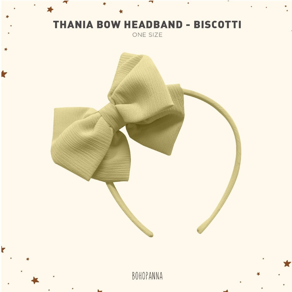 BOHOPANNA - RAYA COLLECTION 2025 - THANIA BOW HEADBAND - Pita Bayi