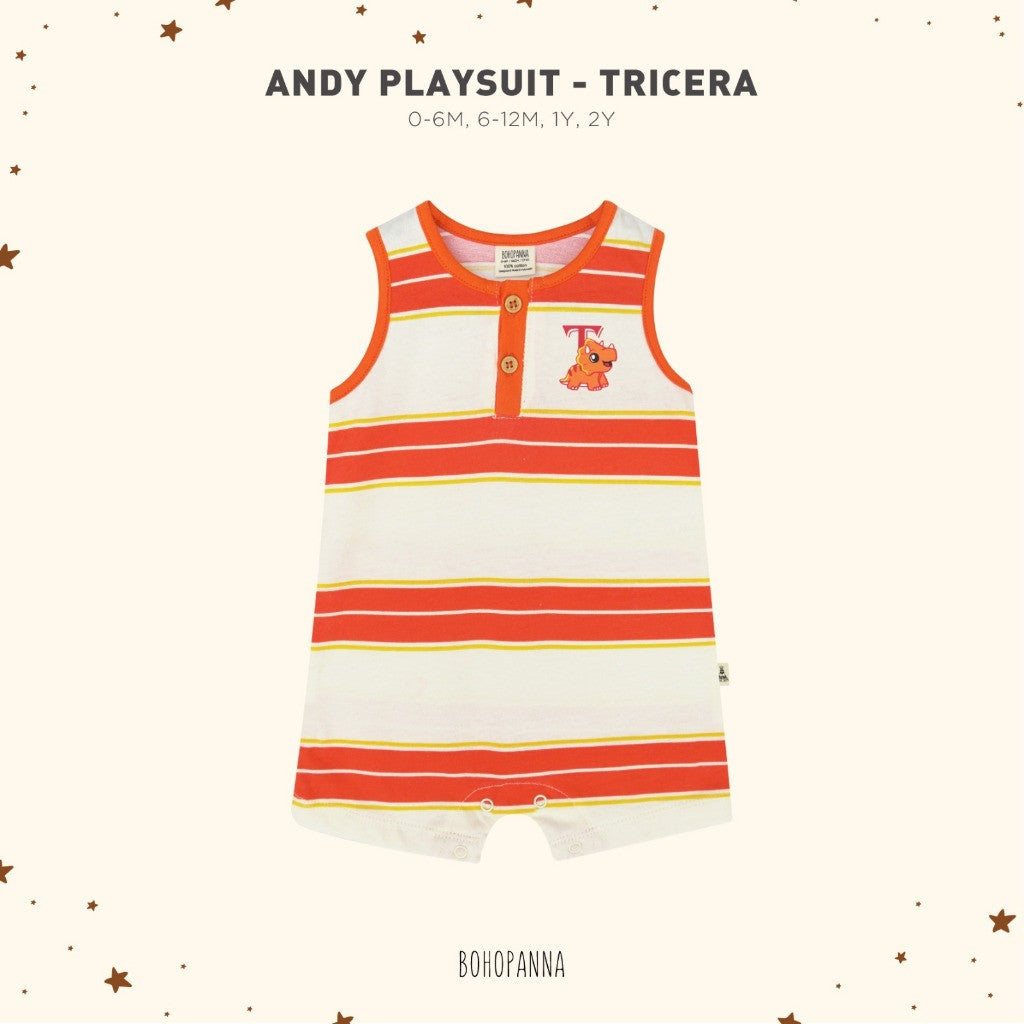 BOHOPANNA - ANDY PLAYSUIT - JUMPER ANAK 2481 Dinosaur