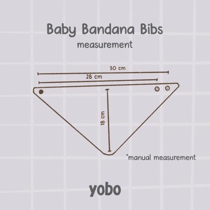 YOBO Baby Bandana Bibs | Slaber Segitiga Celemek Bayi