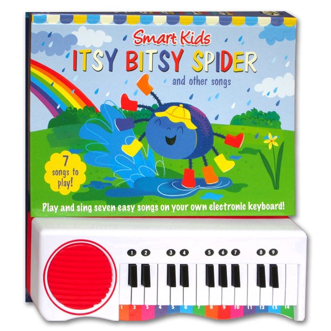 Itsy Bitsy Spider and other Songs Piano Board Book with 7 Songs