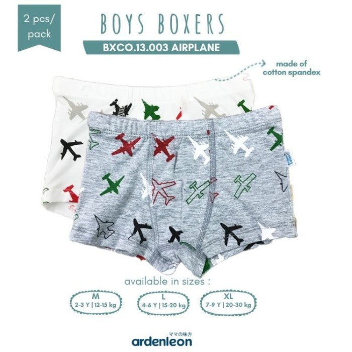 Ardenleon 2pcs Boxer 2-9 Tahun Celana Dalam Anak Laki Laki