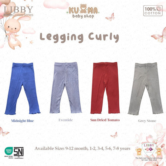 LIBBY Earth Legging Anak Perempuan Curly Girl (1PCS ) - Legging Bayi & Anak Perempuan 0-12 Tahun