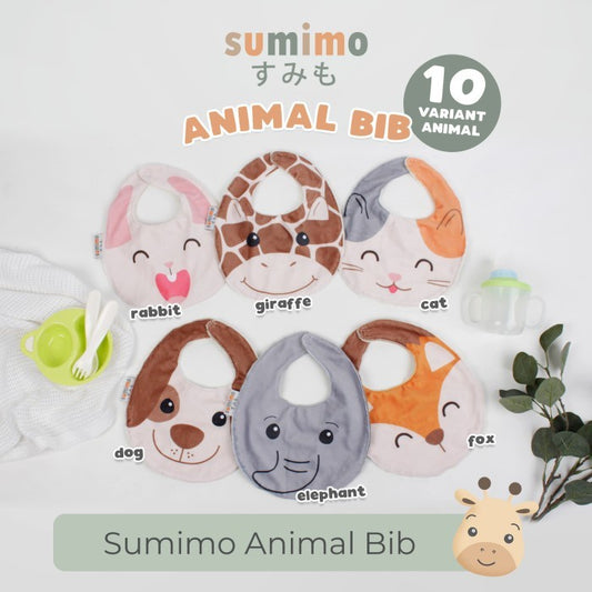 Sumimo Animal Bib Celemek Anak Bayi Karakter