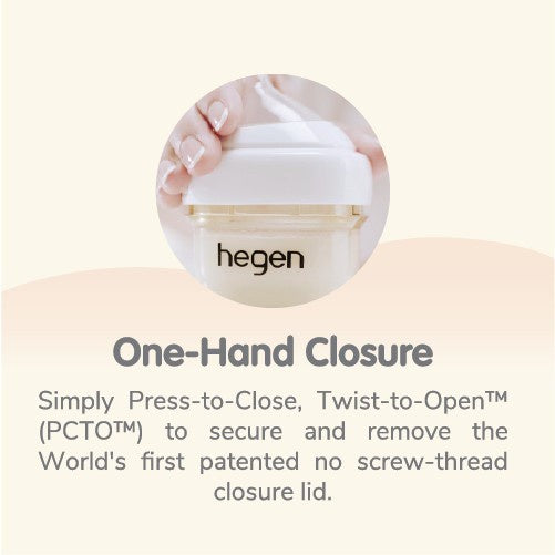 Hegen PCTO 60ml/2oz Feeding Bottle PPSU Botol Extra Slow Flow Newborn