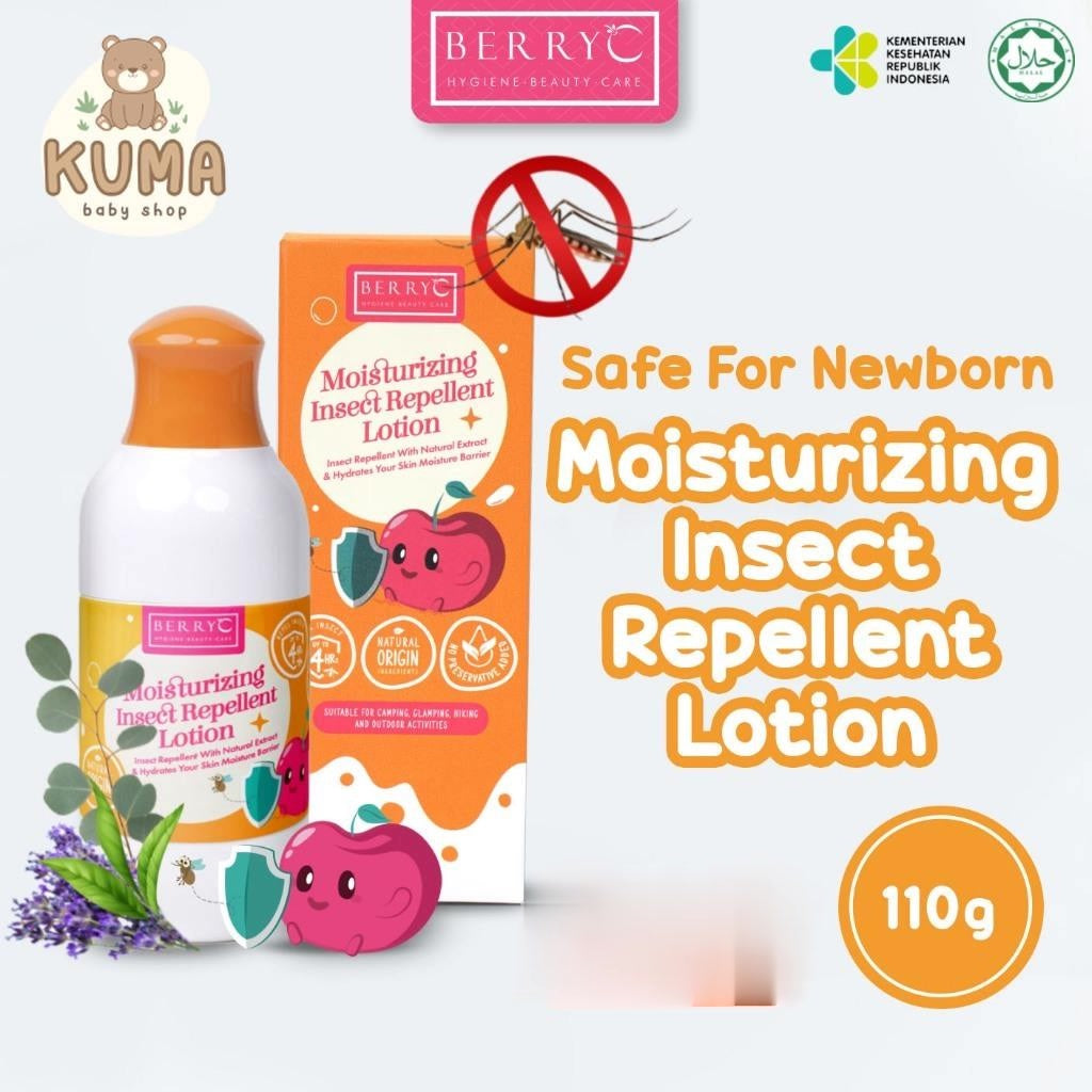 BerryC Moisturizing Insect Repellent Lotion 110gr Anti Nyamuk - Aman untuk Bayi Anak