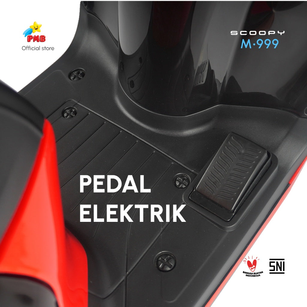 MAINAN ANAK MOTOR AKI HONDA SCOOPY M-999 - PMB TOYS