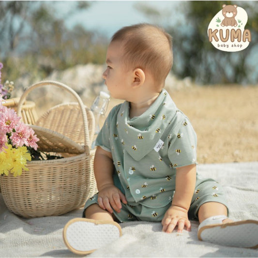 Little Palmerhaus - Little Wear Short Set 18.0 (Setelan Bayi) Pendek