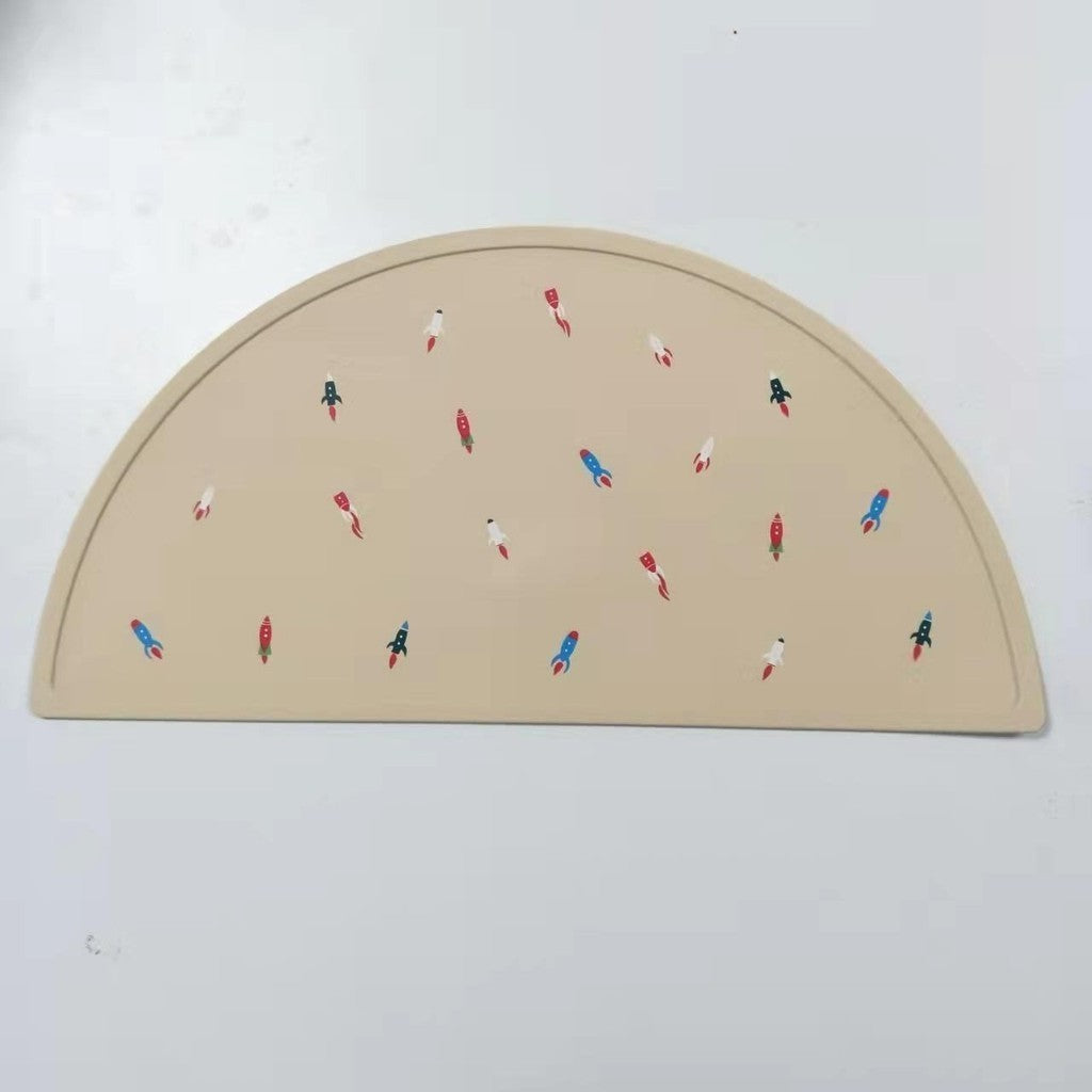 Kuma Bear Silicone Bib & Placemat Place Mat Alas Makan Celemek Makan