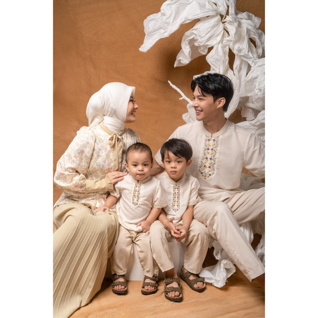 BOHOPANNA - RAYA COLLECTION 2025 - FANDI KIDS SET - Setelan Baju Bayi - Baju Muslim - Baju Raya