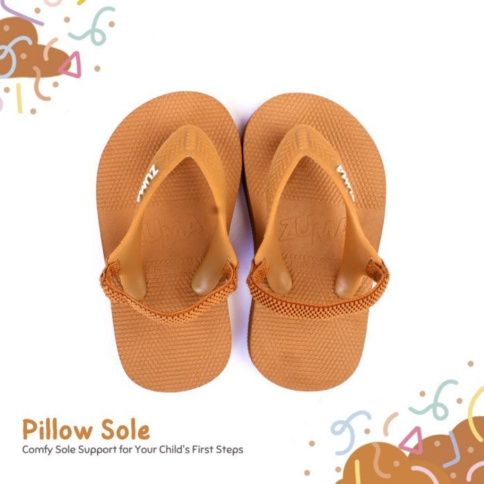 Zuma Baby Classic 7 Honey Ginger, Sandal Jepit Bayi Karet