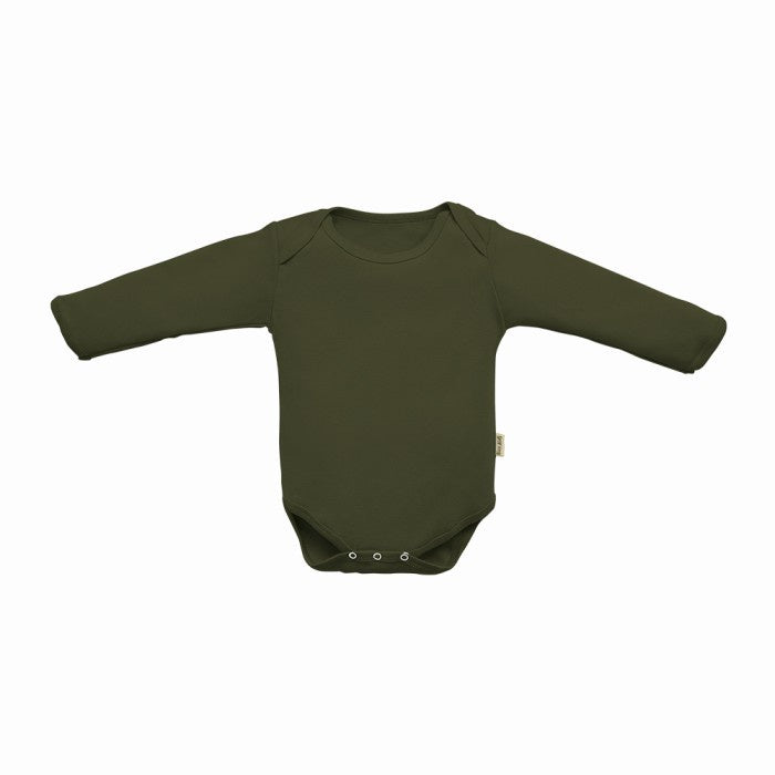 Nice Kids Baby Long Sleeve Bodysuit Baju Bayi Bodysuit Solid Color