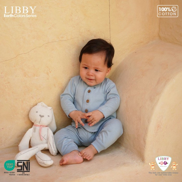 LIBBY Earth Comfy Setelan Panjang Seri 5 (1stel/pack) Baju Kancing