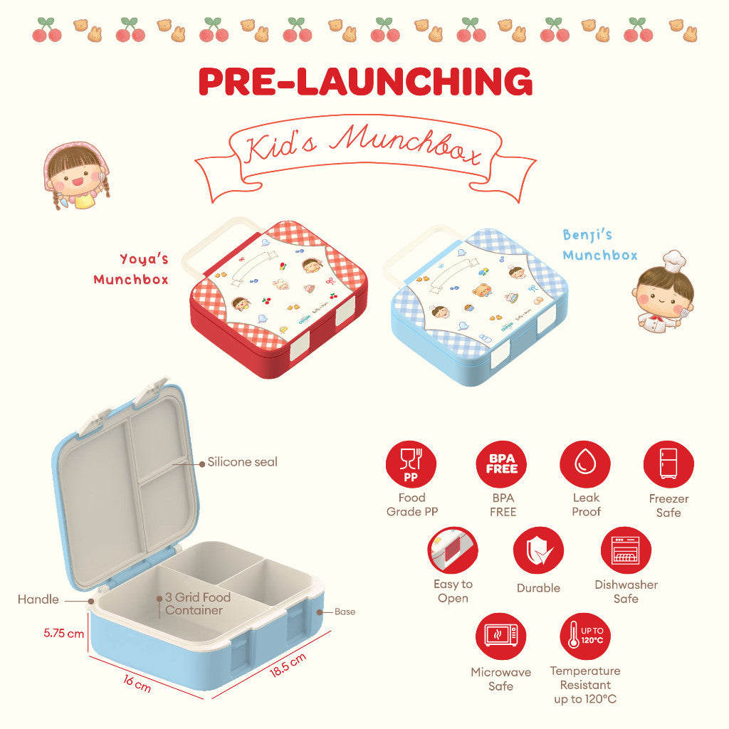 Little Dimple x Sally Piper Kid's Munchbox Tempat Bekal Anak Sekolah