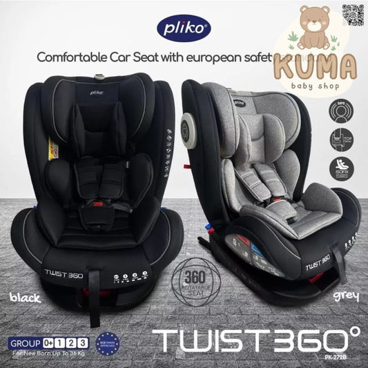 Carseat Pliko PK-727B Twist Rotate 360 Isofix NEW