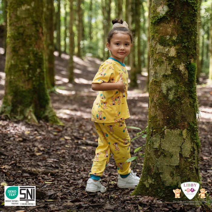 LIBBY Setelan Baju Kutung Newborn Motif Jungle Juniors (1stel)