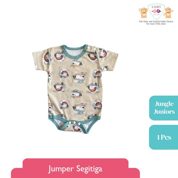 LIBBY Jungle Juniors Newborn Motif Baju Kodok Segitiga (1 pcs)