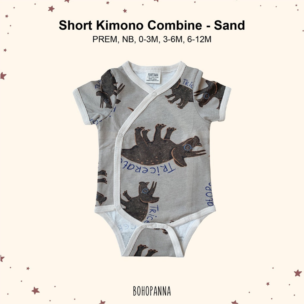 BOHOPANNA - SHORT KIMONO COMBINE DINO - Jumper Bayi