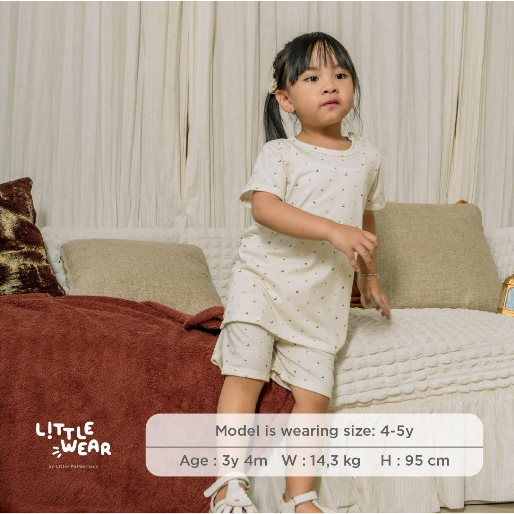 Little Palmerhaus - Little Wear Shoulder Button Short Set 21.0 (Setelah anak lengan pendek)