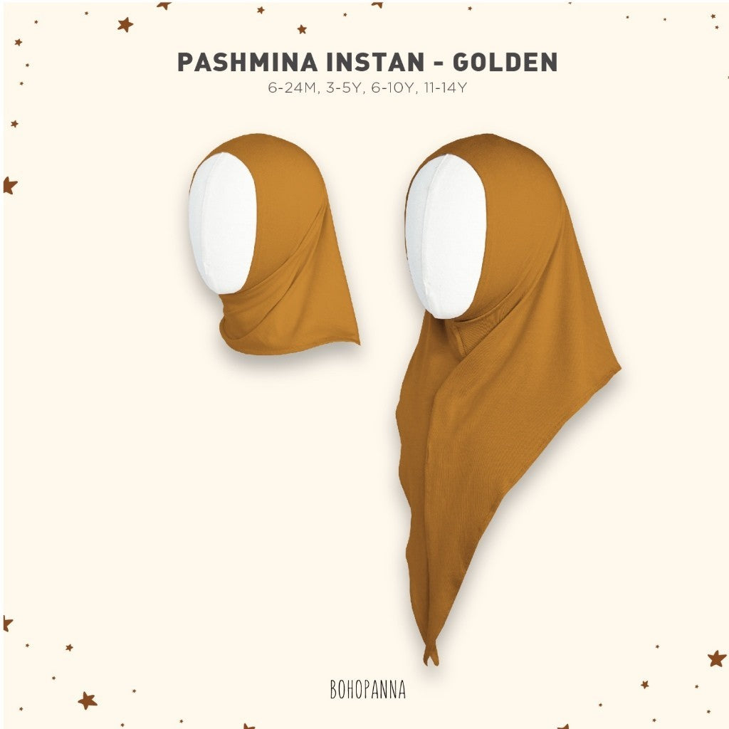 BOHOPANNA 2535 Raya 2025 - PASHMINA - Pashmina Instan - Hijab Anak Perempuan