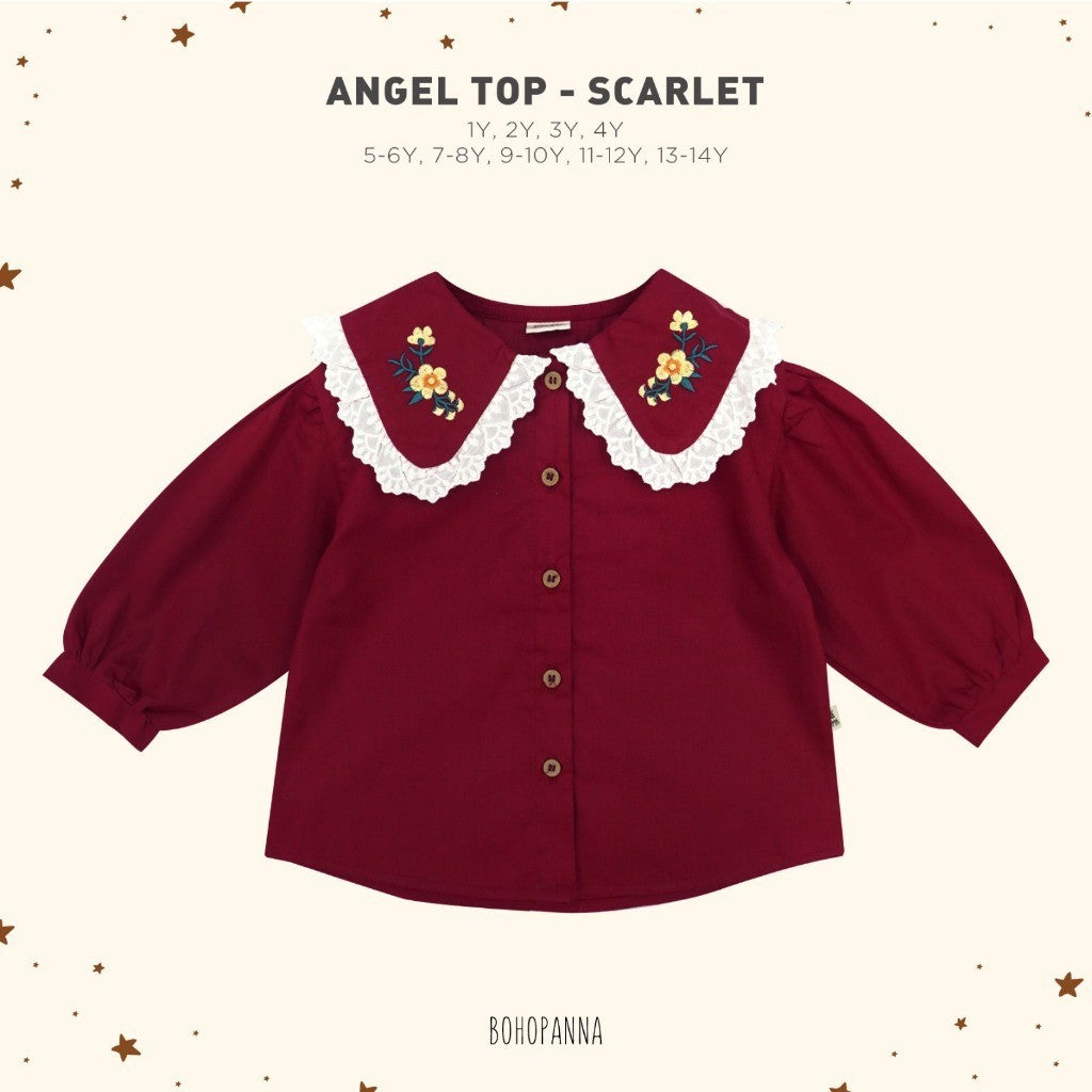 BOHOPANNA - ANGEL TOP - ATASAN ANAK PEREMPUAN 2425