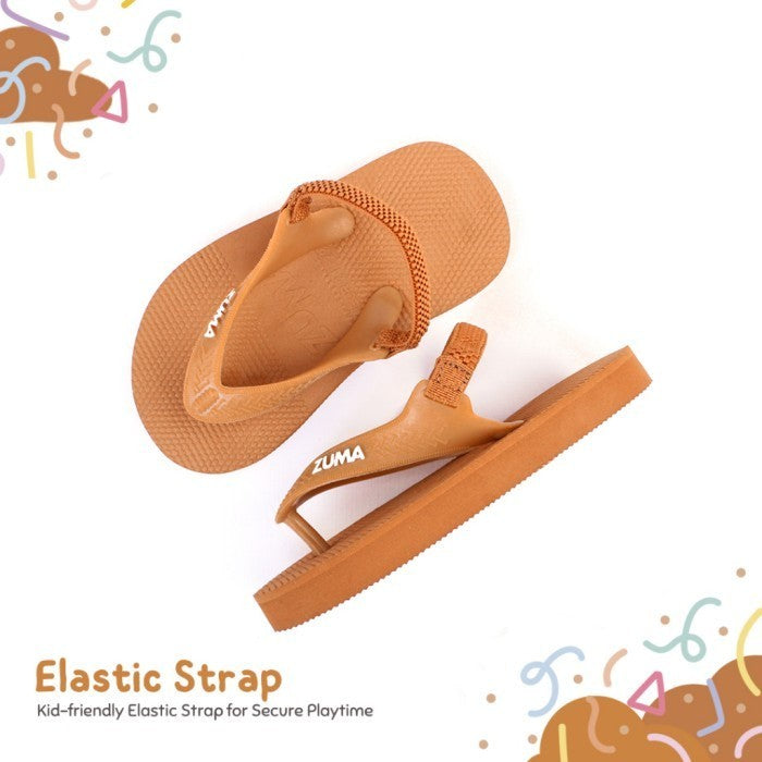 Zuma Baby Classic 7 Honey Ginger, Sandal Jepit Bayi Karet