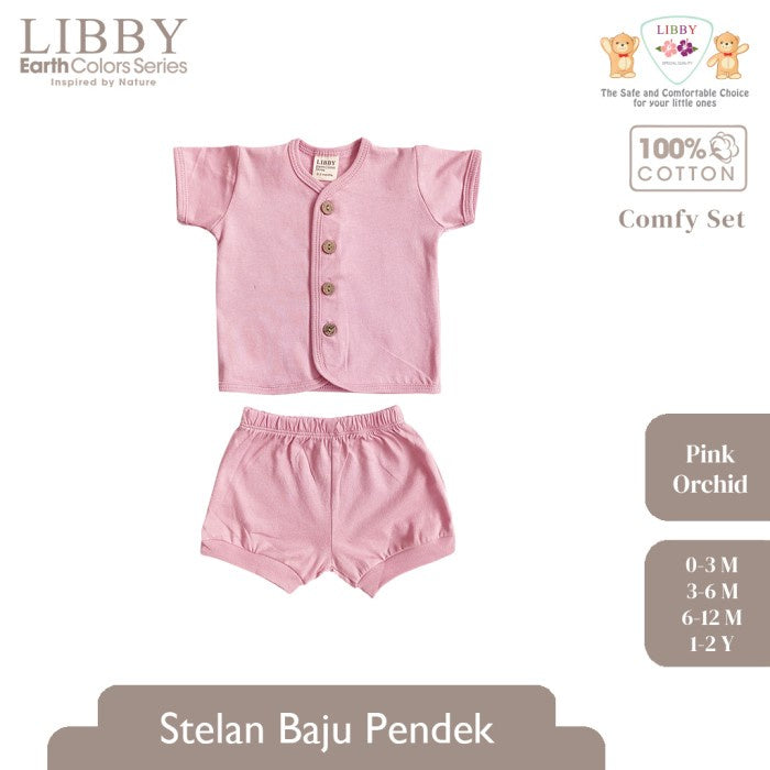 LIBBY Earth Comfy Setelan Pendek Seri 5 (1stel/pack) Baju Pendek Anak
