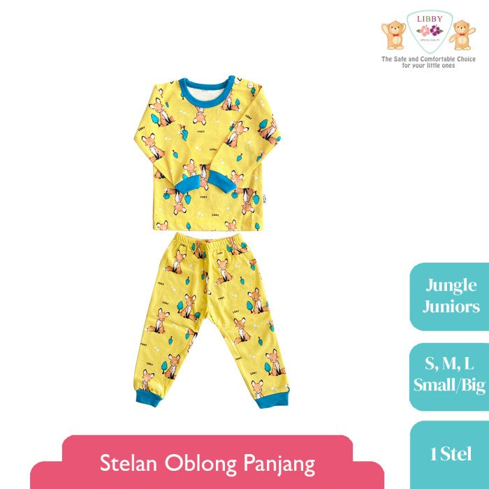 LIBBY Setelan Oblong Panjang Motif Jungle Juniors (1 stel)