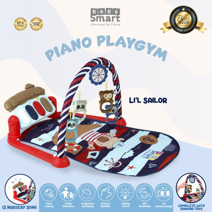 Bebe Smart Bebesmart Piano Playgym Alas Bermain Anak