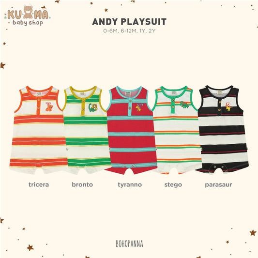 BOHOPANNA - ANDY PLAYSUIT - JUMPER ANAK 2481 Dinosaur