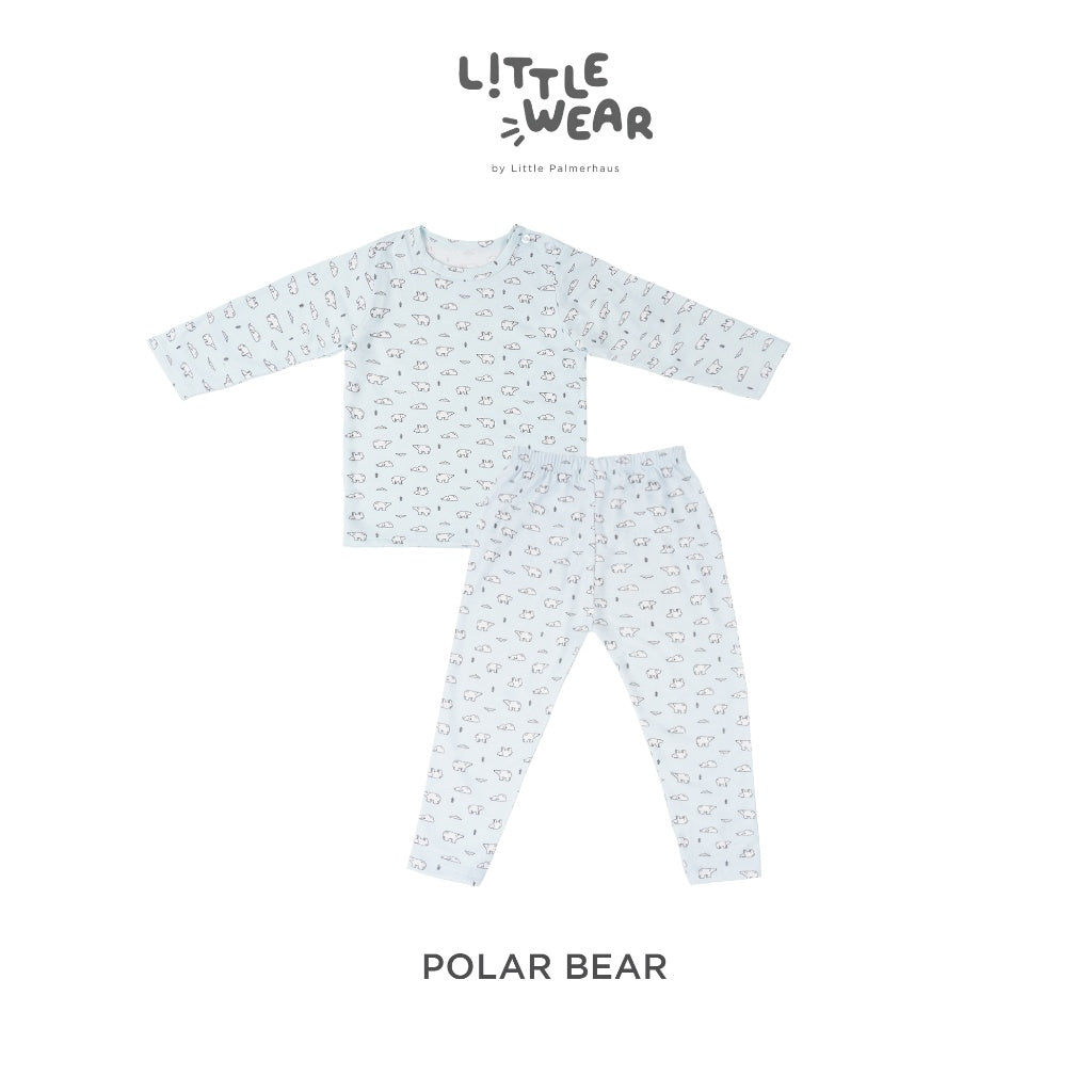 Little Palmerhaus - Little Wear Shoulder Button Long Set 20.0 (Setelan Anak)