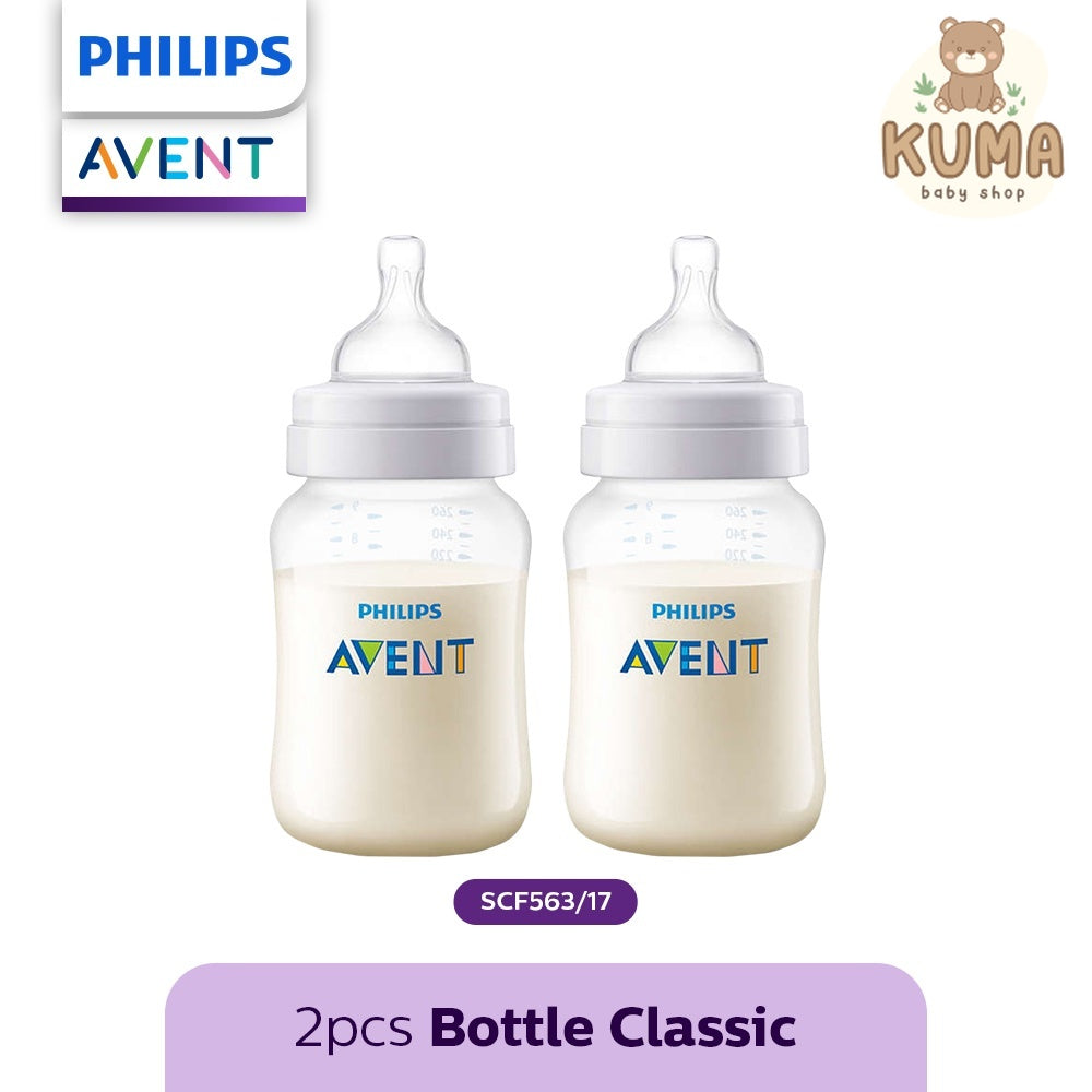 Philips Avent Classic Plus Bottle 260 ml Twin 2 Pcs SCF563/17 Botol Susu
